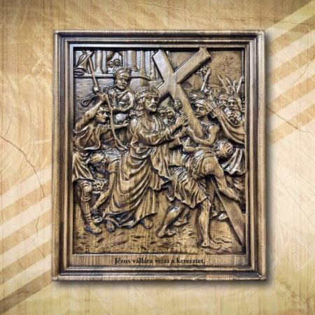 2. stáció Jézus vállára veszi a keresztet