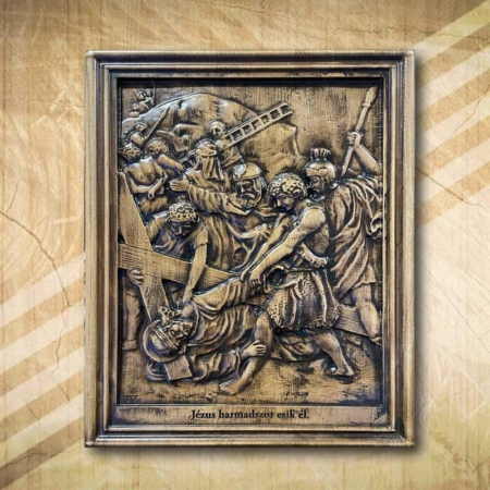 9. stáció Jézus harmadszor esik el