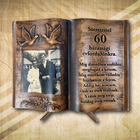 Fényképes ajándék 60. házassági évfordulóra