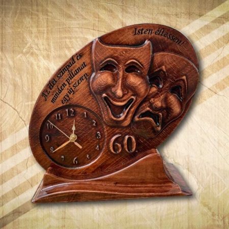Talpas fa óra egyedi grafikával – különleges 60. születésnapi ajándék