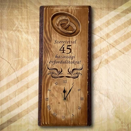 Zafír házassági évfordulós falióra