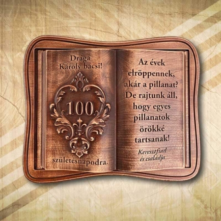 Névre szóló fakönyv 100. születésnapra